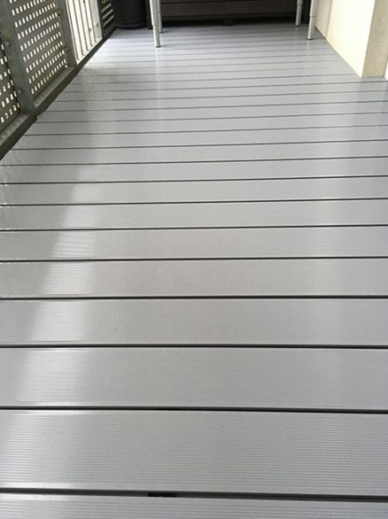 Aluminium-Terrassendielen - Detailansicht